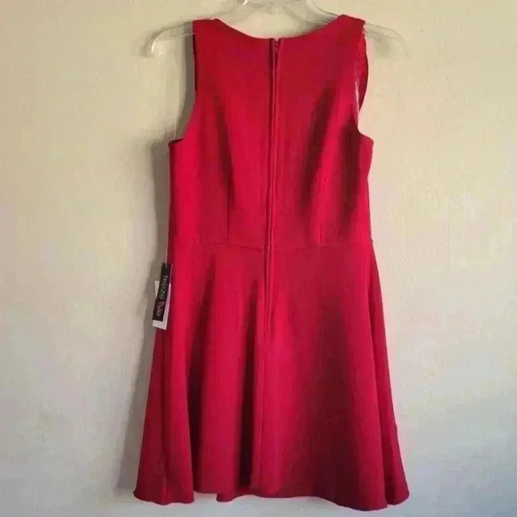 Teeze Me Juniors' Ruffled Wrap mini Dress red size 9/10 juniors - Picture 5 of 11